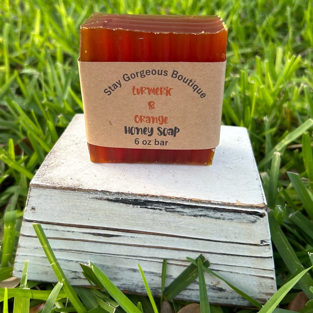 Turmeric and Orange Honey Soap - Picture 1 of 7